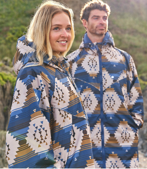 Saltrock Four Seasons Aztec - Waterproof Changing Robe