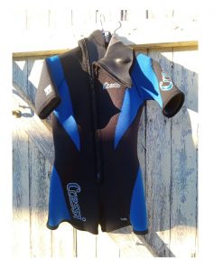 cressi 5mm short hooded dive wetsuit ladies 10 12