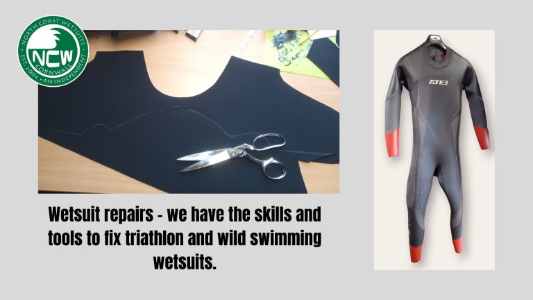 Wetsuit repairs β we have the skills and tools to fix triathlon and wild swimming wetsuits.