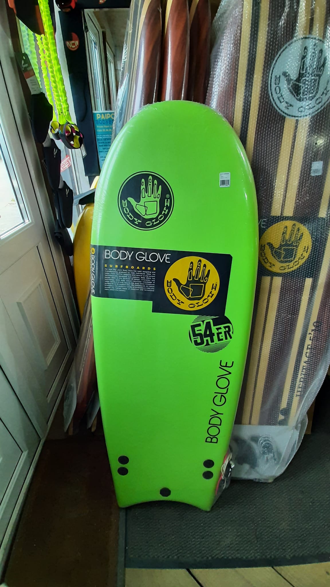 Body Glove 54'er Soft Top Mini Surfboard / bodyboard - Green/Black