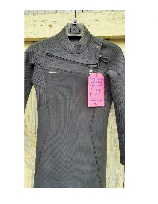 used wetsuit ladies oneill hyperfreak 5/4 size 8 small