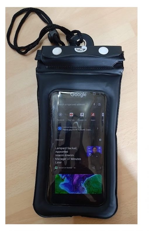 NCW 100 percent waterproof phone bag with float and 4 locks