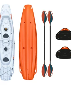 Tahe Trinidad 2 person sit on top kayak package inc. x2 paddles, x2 back rests.