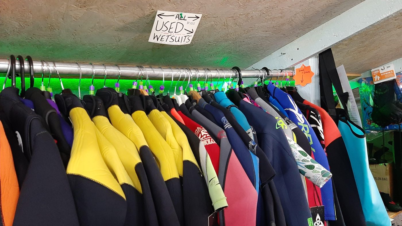 Great selection of used and pre loved kids and adult wetsuits