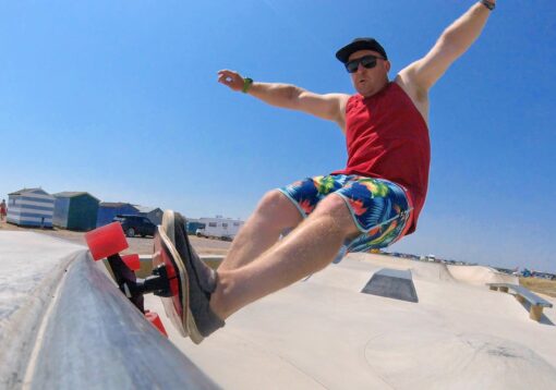 Charger X Pro surf skateboard - lightning bolt / rainbow. #2