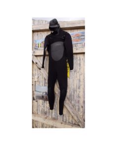 used xcel 4/3 drylock hooded wetsuit size mt