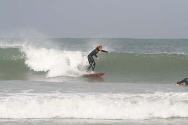 making great use of a winter wetsuit 