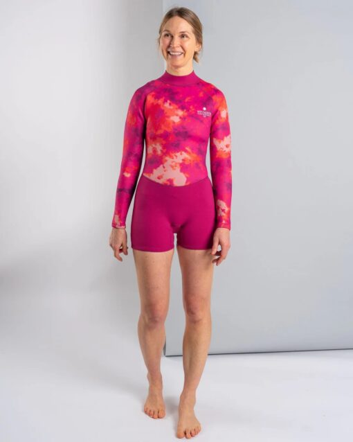 Saltrock Peace Tie Dye Womens long arms Shortie Springsuit