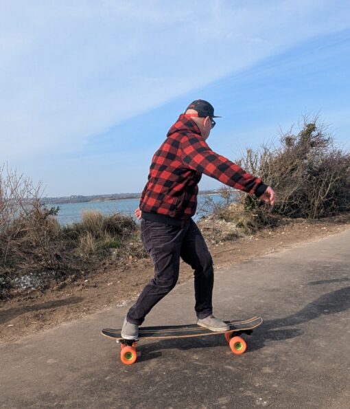 Longboard surf skating with the Waterborne Dream surf skate truck system