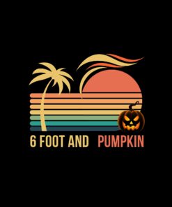 Six Foot and Pumpkin Sunset Lines tee