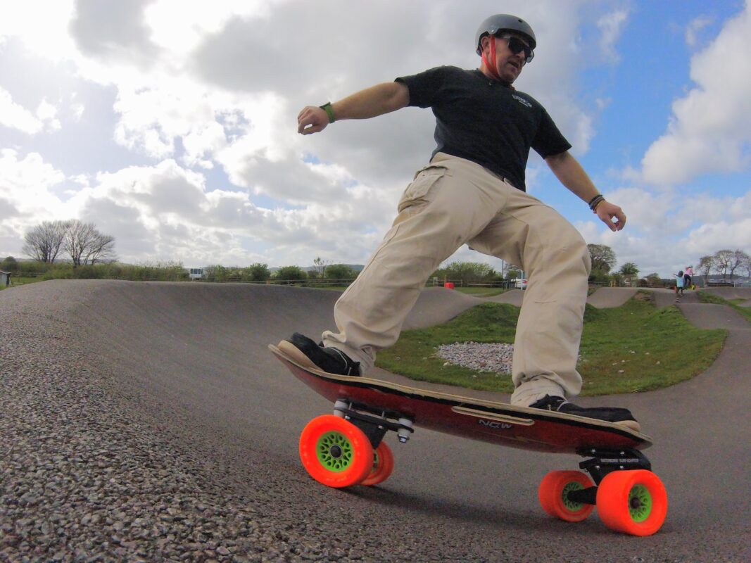 Surf skate Waterborne pump track surf skating with NCW #2