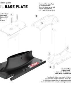 Alternative view of AXIS 19mm Black Foil Base Plate